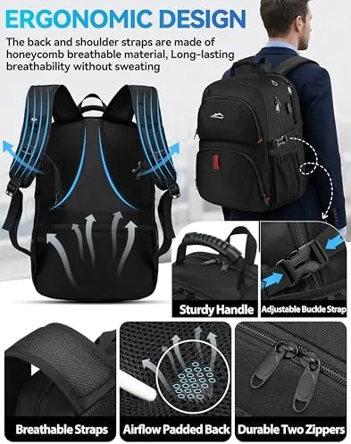 Another view of the ProEtrade Travel Backpack, Extra Large Laptop Backpack Business Anti Theft