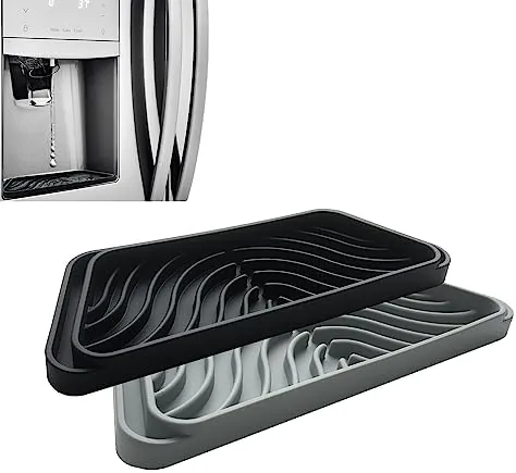 Silicone Refrigerator Drip Tray Catcher 2 packs, Protects Ice and Water Dispenser Pan From Review: Tested and Rated