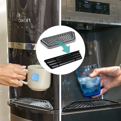 The Silicone Refrigerator Drip Tray Catcher 2 packs, Protects Ice and compared in context
