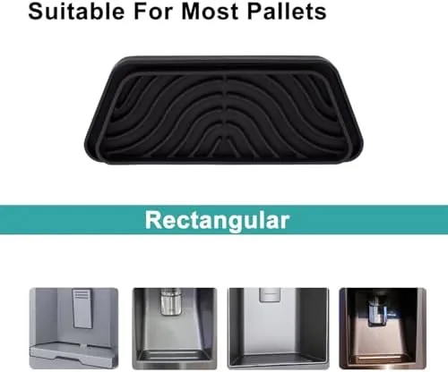 Testing the Silicone Refrigerator Drip Tray Catcher 2 packs, Protects Ice and over two weeks