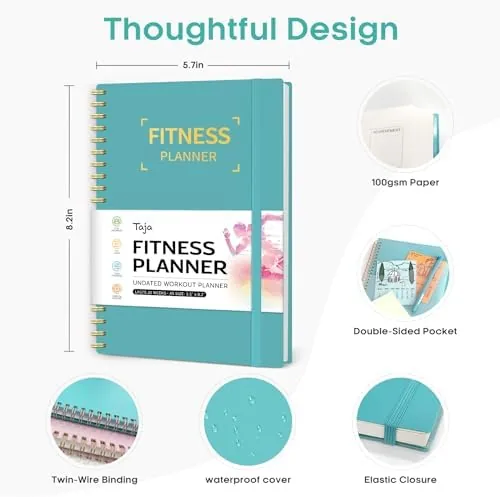 The Fitness Workout Journal & Log Book for Women & Men compared in context