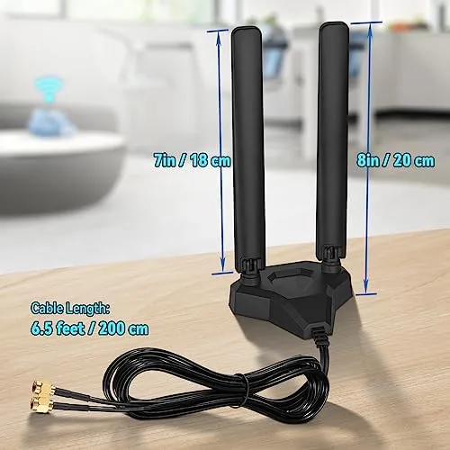 The Eightwood WiFi 6E Tri-Band Antenna 6GHz 5GHz 2.4GHz Gaming WiFi compared in context