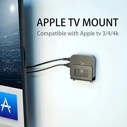 Close look at the Adjustable Small Device Wall Mount Holder for Apple TV,ROKU,Router,Modem and build quality