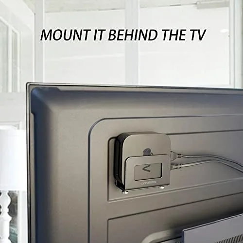 Another view of the Adjustable Small Device Wall Mount Holder for Apple TV,ROKU,Router,Modem and