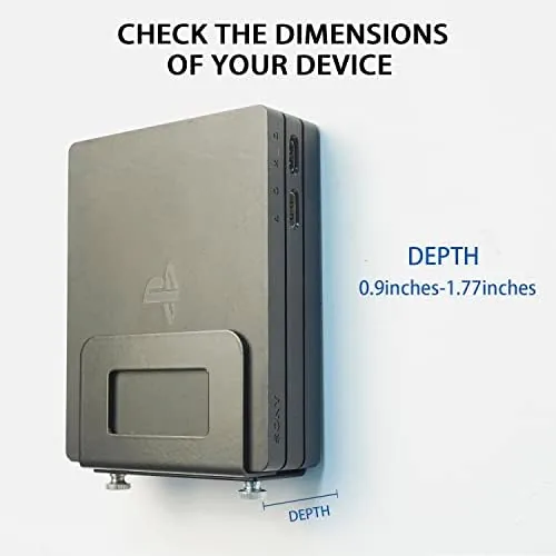 The Adjustable Small Device Wall Mount Holder for Apple TV,ROKU,Router,Modem and compared in context