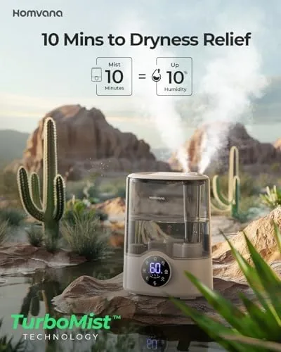 Close look at the Homvana Humidifier Large Room, 7L (807ft²) Smart Warm and Cool build quality