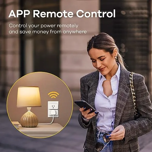 Linkind Matter plug beside a standard Wi-Fi smart plug