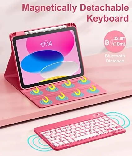 Hamile keyboard case next to an Apple keyboard folio on a table
