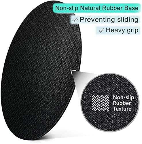 The ITNRSIIET Round Mouse Pad with Stitched Edge Premium-Textured Waterproof Non-Slip in real use