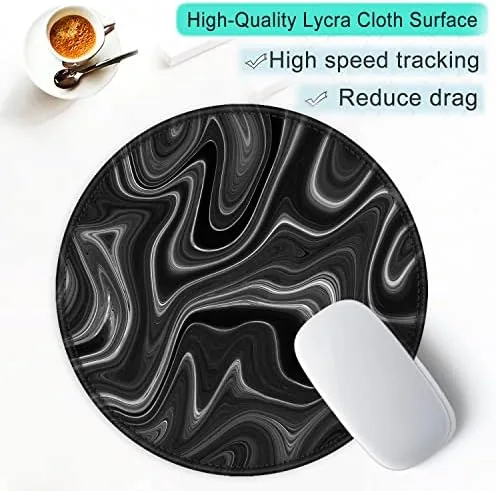 The ITNRSIIET Round Mouse Pad with Stitched Edge Premium-Textured Waterproof Non-Slip compared in context