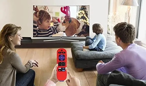 Another view of the Silicone Case Compatible with Rok Express 4K+ Voice Remote RCA1R/