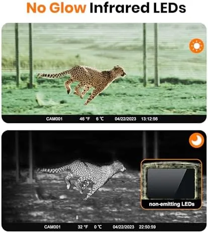 Another view of the 4K 48MP WiFi Trail Camera with Bluetooth App, Night Vision