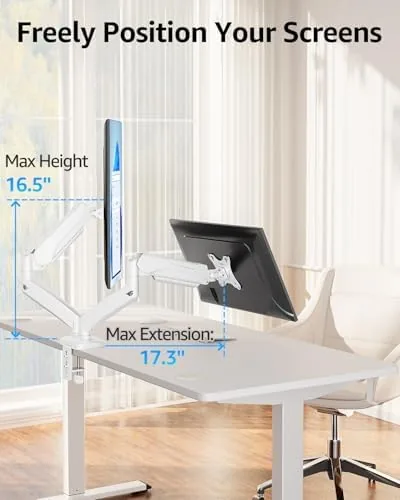 The MOUNTUP Dual Monitor Stand for Desk, Monitor Arms for 2 compared in context