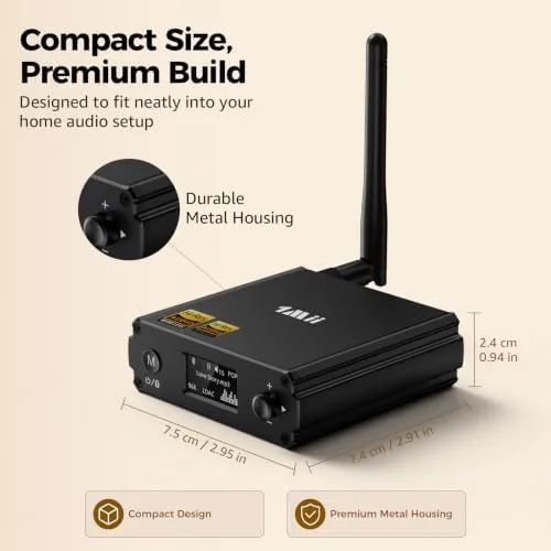 Testing the 1Mii DS220 Bluetooth Receiver for Home Stereo, Hi-Res LDAC & over two weeks