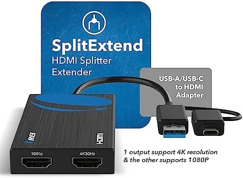 Close look at the OREI SplitExtend HDMI Splitter Extended Display for Dual Monitor build quality