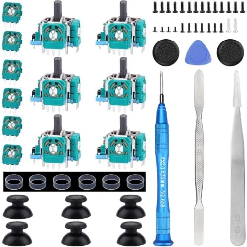 The 6 pack PS5 joystick replacement kit with modules and tools