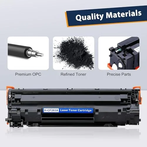 The 83A CF283A Black Toner Cartridge Compatible Replacement for HP 83A compared in context