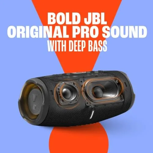 JBL Charge 5 WiFi speaker with a phone charging from its USB port