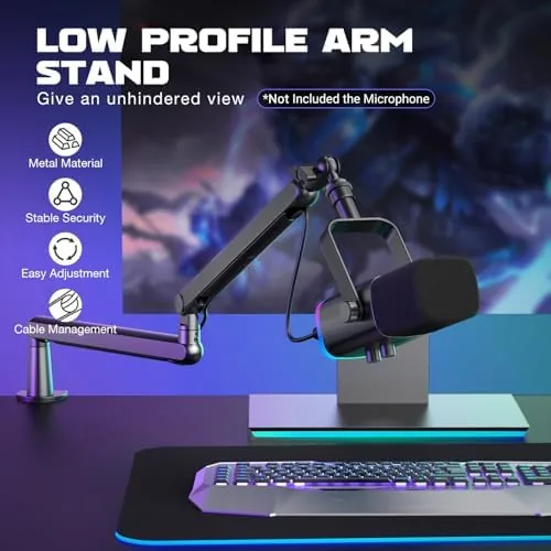Close view of the FIFINE BM88 desk clamp and pivot joint