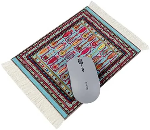 Close look at the Rug Mouse Pad, 2 Pack Woven Rug Bohemian Style Carpet build quality