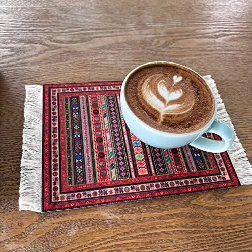The Rug Mouse Pad, 2 Pack Woven Rug Bohemian Style Carpet compared in context
