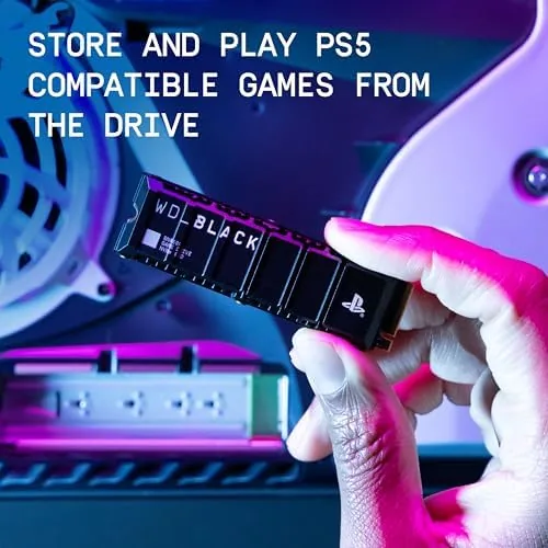 A game transfer progress screen between internal and WD_BLACK storage