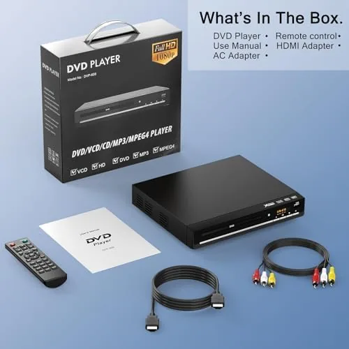 The DVD Players for TV with HDMI,Plays All Regions and Formats,CD compared in context