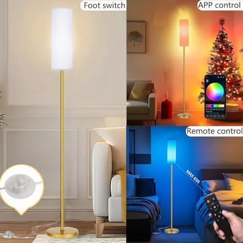 The lamp showing a smooth blue color glow against a dark wall