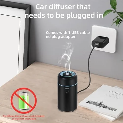 Close look at the SEEDSEEL Car Aromatherapy Diffusers for Essential Oils,Mini USB Air Scent build quality