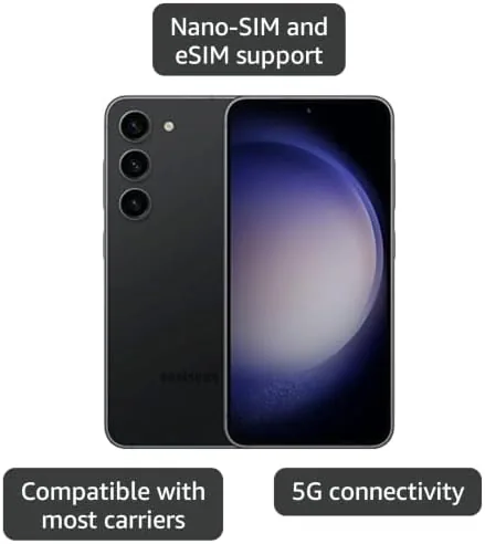 The Galaxy S23+ showing a bright outdoor photo on its AMOLED display