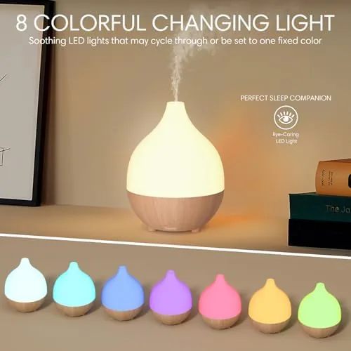 Close look at the SALKING Essential Oil Diffuser 2 Pack, 100ml Aromatherapy Diffuser for build quality