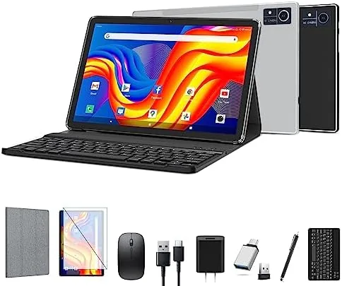 Overview of the ZONKO Android Tablet with Keyboard, 128GB ROM 1TB Expand Tablets