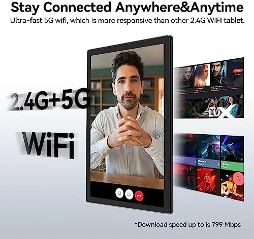 The ZONKO Android Tablet with Keyboard, 128GB ROM 1TB Expand Tablets compared in context