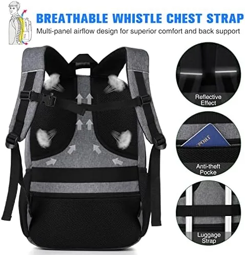Another view of the YAMTION 17 inch Backpack Bookbag for Men and Women Laptop