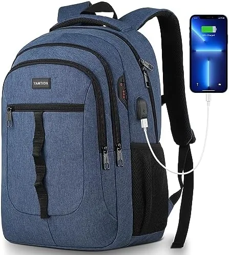 Overview of the YAMTION School Backpack for Men and Teens 17.3 inch Laptop