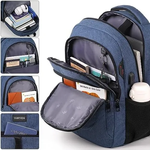 The YAMTION School Backpack for Men and Teens 17.3 inch Laptop in real use