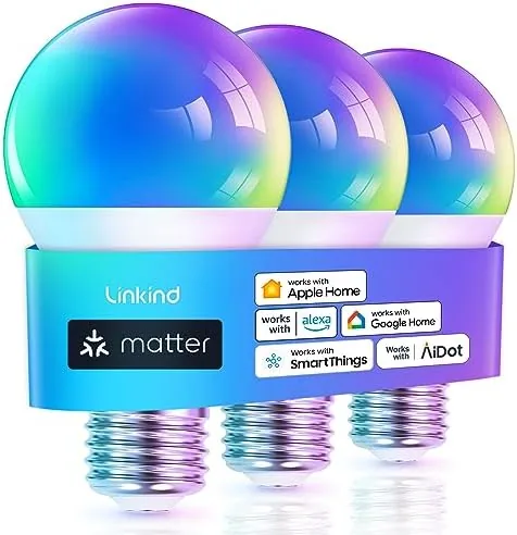 Linkind Matter Smart Light Bulb, Smart Bulbs Work with Apple Home, Siri, Alexa, Google Review: Tested and Rated
