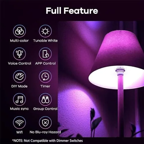 Close look at the Linkind Matter Smart Light Bulb, Smart Bulbs Work with Apple build quality