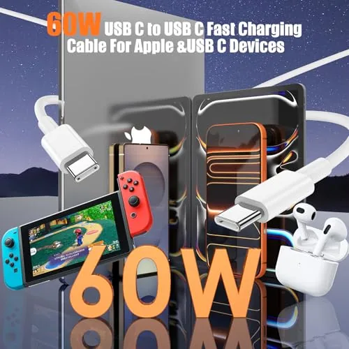 A phone charging from a wall outlet using the 10 foot LOFPYE cable on a couch