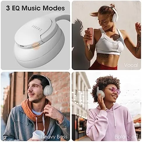 The DOQAUS Bluetooth Headphones Over Ear, Headphones Wireless with 90H Playtime in real use