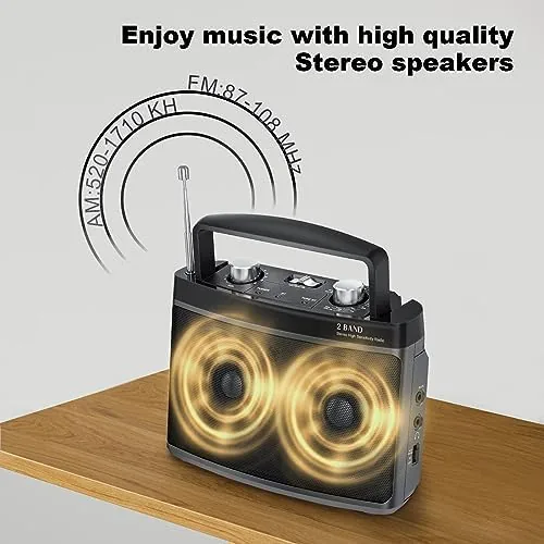 The Portable AM FM Radio with Best Reception, Transistor Radio with in real use