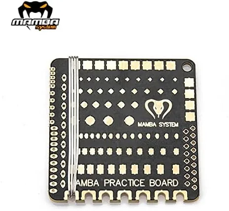 Close look at the Diatone Mamba 3 Pcs FPV Soldering Practice Board for FPV build quality