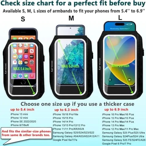 The Running Phone Holder, Arm Band for Running for iPhone & in real use