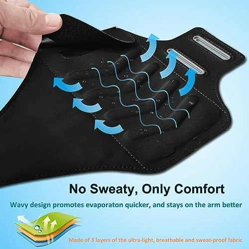 Another view of the Running Phone Holder, Arm Band for Running for iPhone &