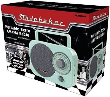 Testing the Studebaker Mint Green Vintage Home Portable Retro AM/FM Radio with over two weeks