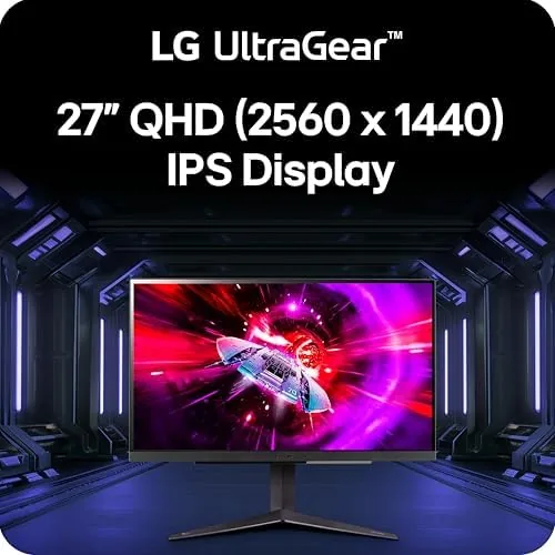 Close look at the LG 27GR83Q-B 27-inch Ultragear QHD (2560x1440) IPS Gaming Monitor, 240Hz build quality