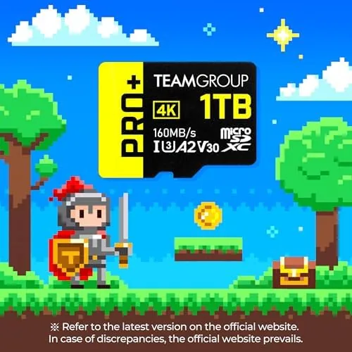 Detail shot of the TEAMGROUP A2 Pro Plus Card 1TB Micro SDXC UHS-I U3 features