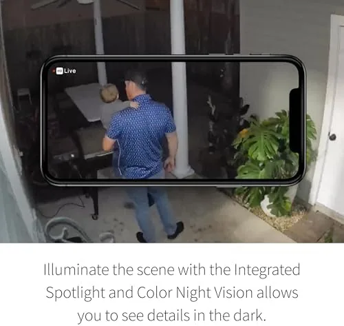Arlo Essential camera capturing a package delivery in the porch area