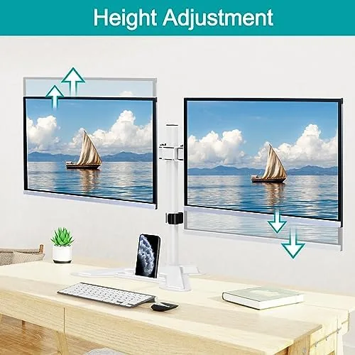 Testing the MOUNT PRO Dual Monitor Stand, Free-Standing Full Motion Monitor Desk over two weeks