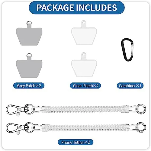 The Doormoon Phone Lanyard Leash with 4 Patch, 2* Phone Tether in real use